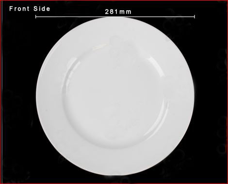 Pier 1 Luminous Porcelain White Dinner Plates, Set of 4