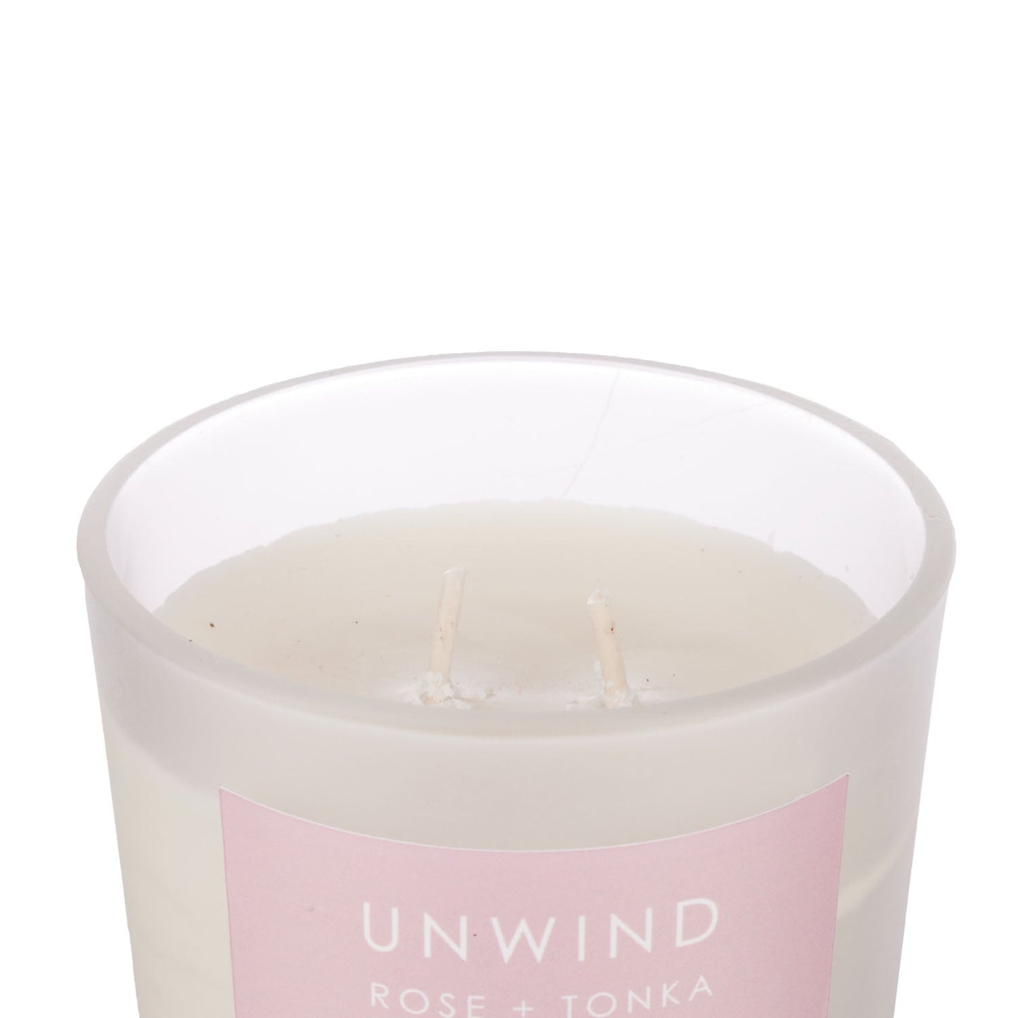 Pier 1 Unwind Rose & Tonka Aromatherapy 9.5 oz Candle