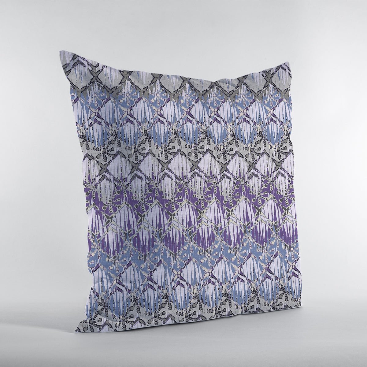 Hatches Purple & Gray Pillow - Pier 1