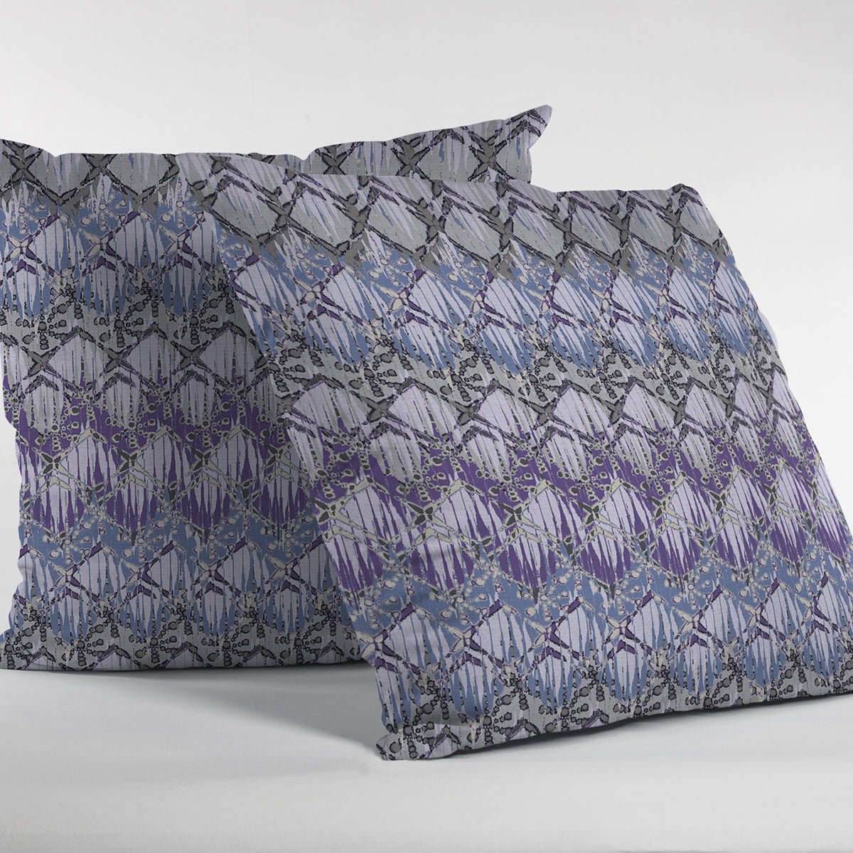 Hatches Purple & Gray Pillow - Pier 1